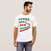 Hands Off Iran T-shirt (Voorkant volledig)