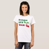 Hands Off Iran T-shirt (Voorkant volledig)