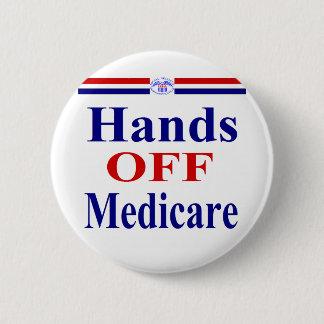 Hands Off Medicare Ronde Button 5,7 Cm