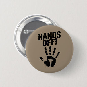 Hands Off Mijn Land Mijn Lichaam Medicare Politiek Ronde Button 5,7 Cm