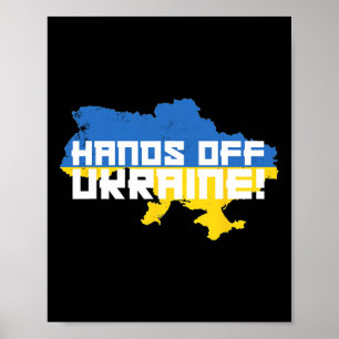 Hands Off Oekraïne Poetin Protest Rusland Steun Me Poster