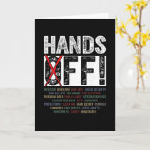 Hands Off Our Rights Protect Democracy  Kaart (Gele Bloem)