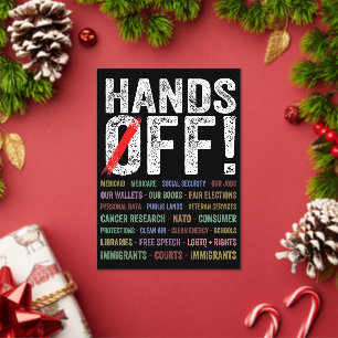 Hands Off Protest Acryl Uitnodigingen
