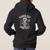 Hands Off Protest Activisme T-shirt – Stoutmoedige (Achterkant)