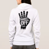 Hands Off Protest Vote Rights Healthcare Education Hoodie (Achterkant)