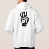 Hands Off Protest Vote Rights Healthcare Education Hoodie (Achterkant)