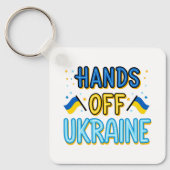 Hands Off Ukraine Sleutelhanger (Voorkant)