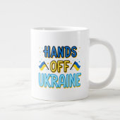 Hands Off Ukraine Specialty Jumbo Mok (Rechts)