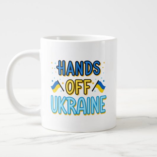 Hands Off Ukraine Specialty Jumbo Mok (Links)