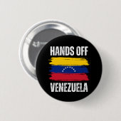 Hands Off Venezuela Ronde Button 5,7 Cm (Voorkant /achterkant)