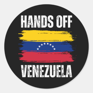 Hands Off Venezuela Ronde Sticker
