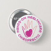 Hands-on gezondheidszorg ronde button 5,7 cm (Voorkant /achterkant)