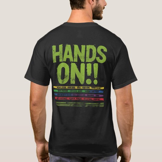 HANDS ON – Support & Advocacy Statement T-shirt (Achterkant)
