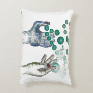 Hands Outstretched with Golden Globes Accent Kussen