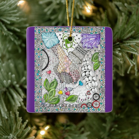 Hands Over Hearts Ornament (Boom)