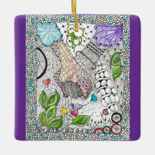 Hands Over Hearts Ornament (Voorkant)