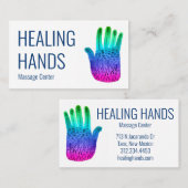 Hands Rainbow Colorful Waterverf Visitekaartje (Voorkant / Achterkant)