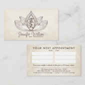 Hands Reiki Symbool in Lotus-tekening hellen Visitekaartje (Voorkant / Achterkant)