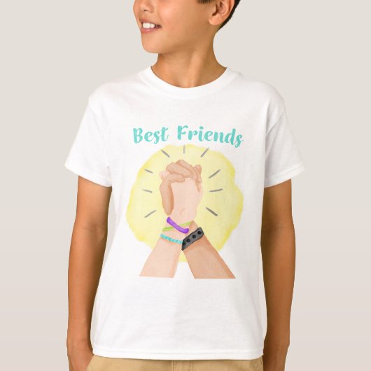 Hands Samen Beste Vriend T-shirt (Voorkant)