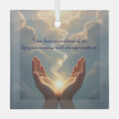 Hands Set the Soul Free, peace, sympathy  Glas Ornament (Voorkant)