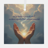 Hands Set the Soul Free, peace, sympathy  Glas Ornament (Achterkant)