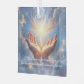 Hands Set the Soul Free, sympathy  Glas Ornament (Voorkant links)