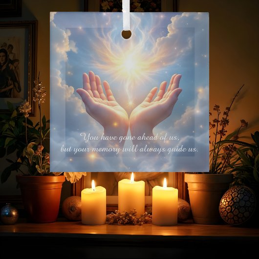 Hands Set the Soul Free, sympathy  Glas Ornament