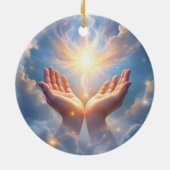 Hands Set the Soul Free, sympathy  Keramisch Ornament (Achterkant)