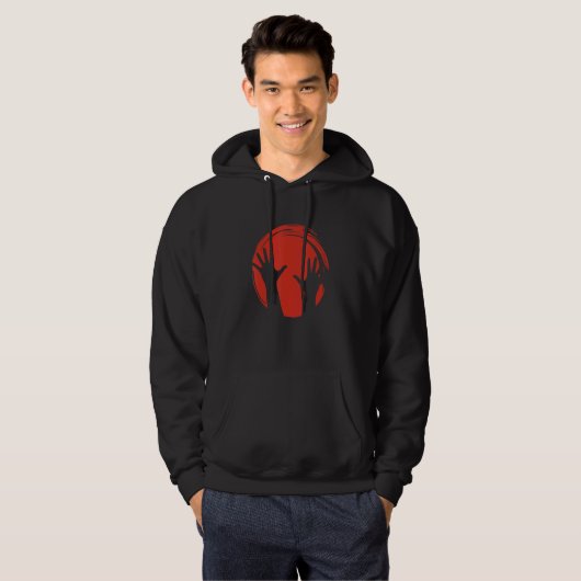 Hands Silhouette Circle Hoodie (Voorkant volledig)