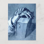 Hands Studie met Bijbel - Durer Briefkaart (Voorkant)