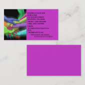 HANDS TEAM CHARITY NFP RETRO NEON VISITEKAARTJES (Voorkant / Achterkant)