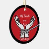 Hands Tied Thunder_Cove Keramisch Ornament (Rechts)