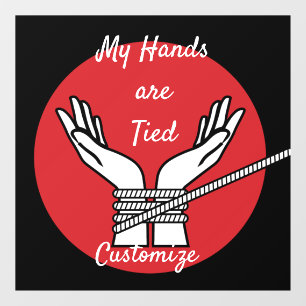 Hands Tied Thunder_Cove Raamsticker