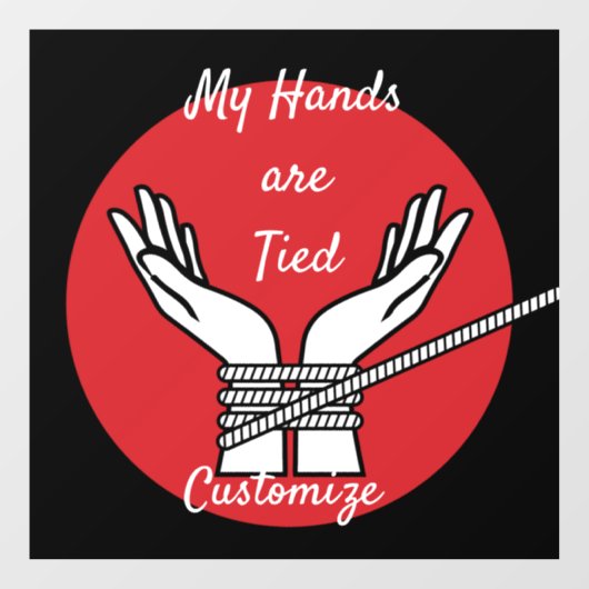 Hands Tied Thunder_Cove Raamsticker (Vel)