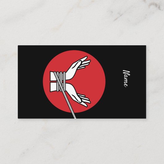 Hands Tied Thunder_Cove Visitekaartje (Achterkant)