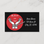 Hands Tied Thunder_Cove Visitekaartje (Voorkant)