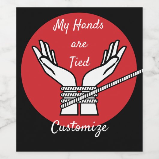 Hands Tied Thunder_Cove Wijn Etiket (Enkel label)