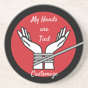 Hands Tied Thunder_Cove Zandsteen Onderzetter