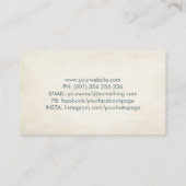 Hands Tree helpen - waterverf verlaat Business Ca Visitekaartje (Achterkant)