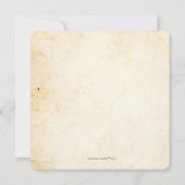 Hands Trees Love Rustic Fall Wedding Kaart (Achterkant)