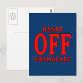HANDS UIT OBAMACARE BRIEFKAART (Voorkant / Achterkant)
