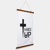 Hands Up Hangend Wandkleed (Gebogen)