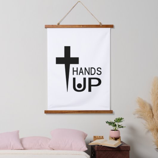 Hands Up Hangend Wandkleed (Slaapkamer)