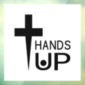 Hands Up Raamsticker (Vel 3)