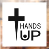 Hands Up Raamsticker (Vel 2)