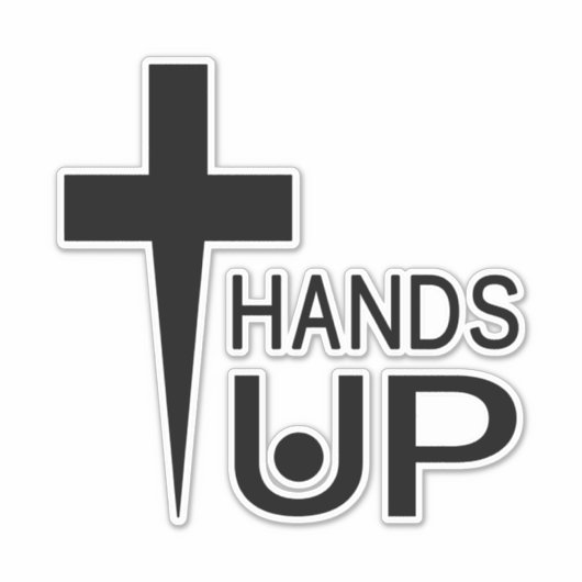 Hands Up Sticker (Voorkant)