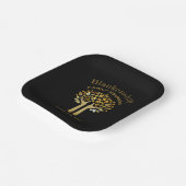 Hands Up Tree Leaves Family Reunion Essentials Papieren Bordje (Gebogen)