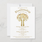 Hands Up Tree Leaves Family Reunion Sjabloon Kaart (Voorkant)