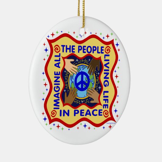 Hands van de vrede keramisch ornament (Rechts)