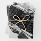 Hands w architecturale blauwdrukken,  Business Inpakpapier Vel (In situ)